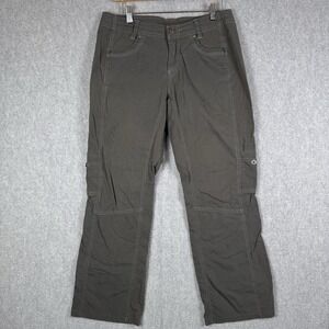 Kuhl Women's Pants Size 12 Short Gray Heavy Duty Utility 6 Pockets
